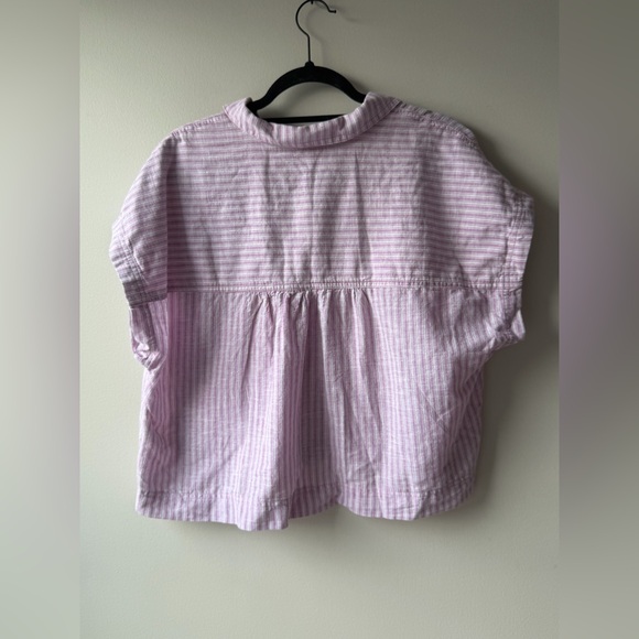 NWT Anthropologie Pilcro Linen Wedge Striped Blouse - Picture 5 of 5